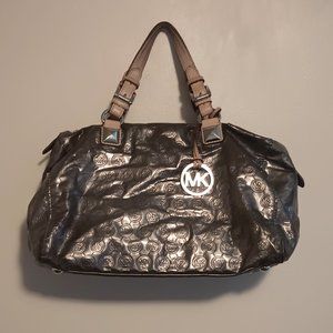 Michael Kors Soho Metallic Sequined Signature Purse Hand Bag